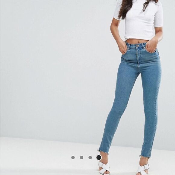 ASOS High Rise Skinny Jean Dark Wash | SZ 25 - Picture 9 of 13